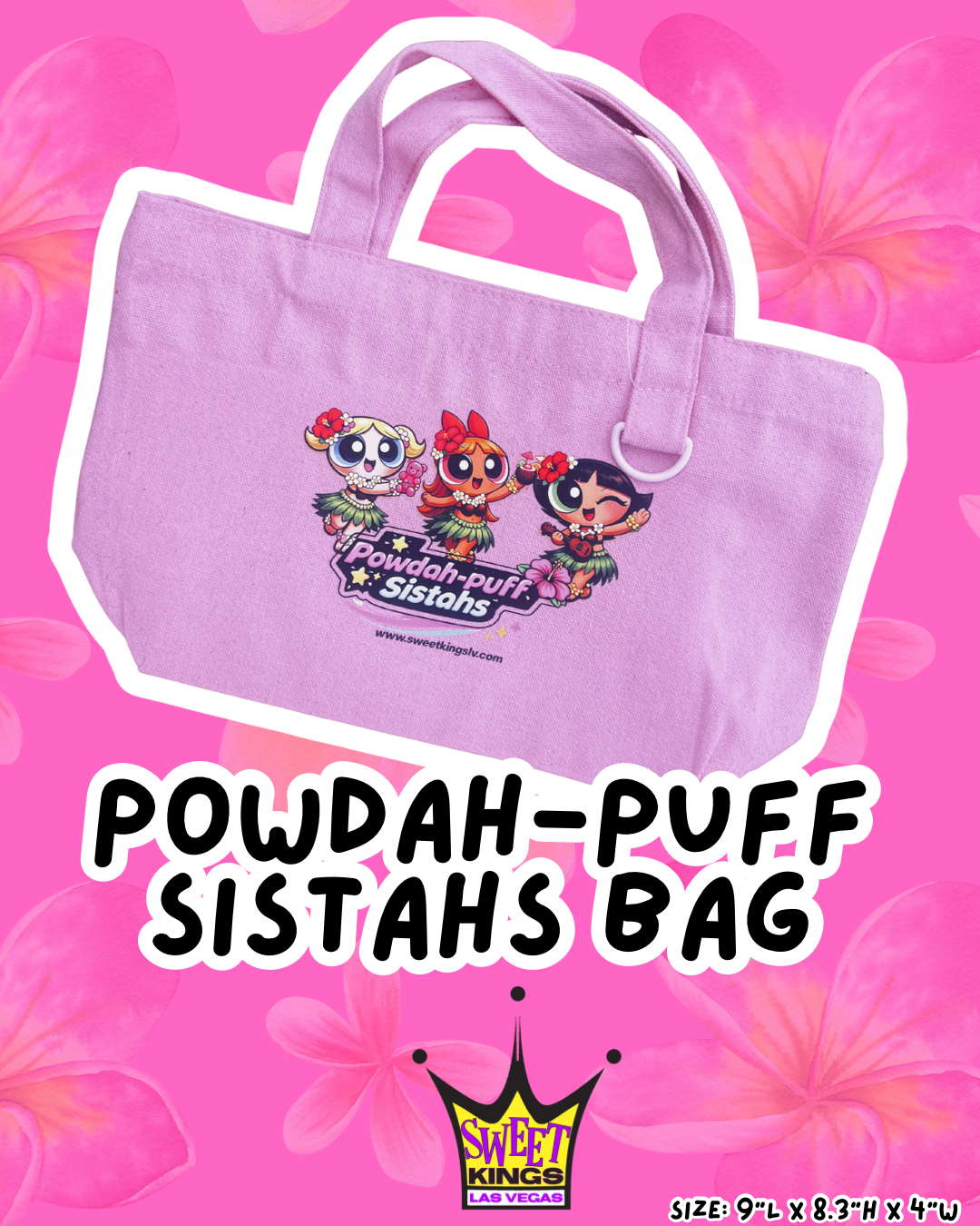 Powdah-Puff Sistahs Canvas Bag